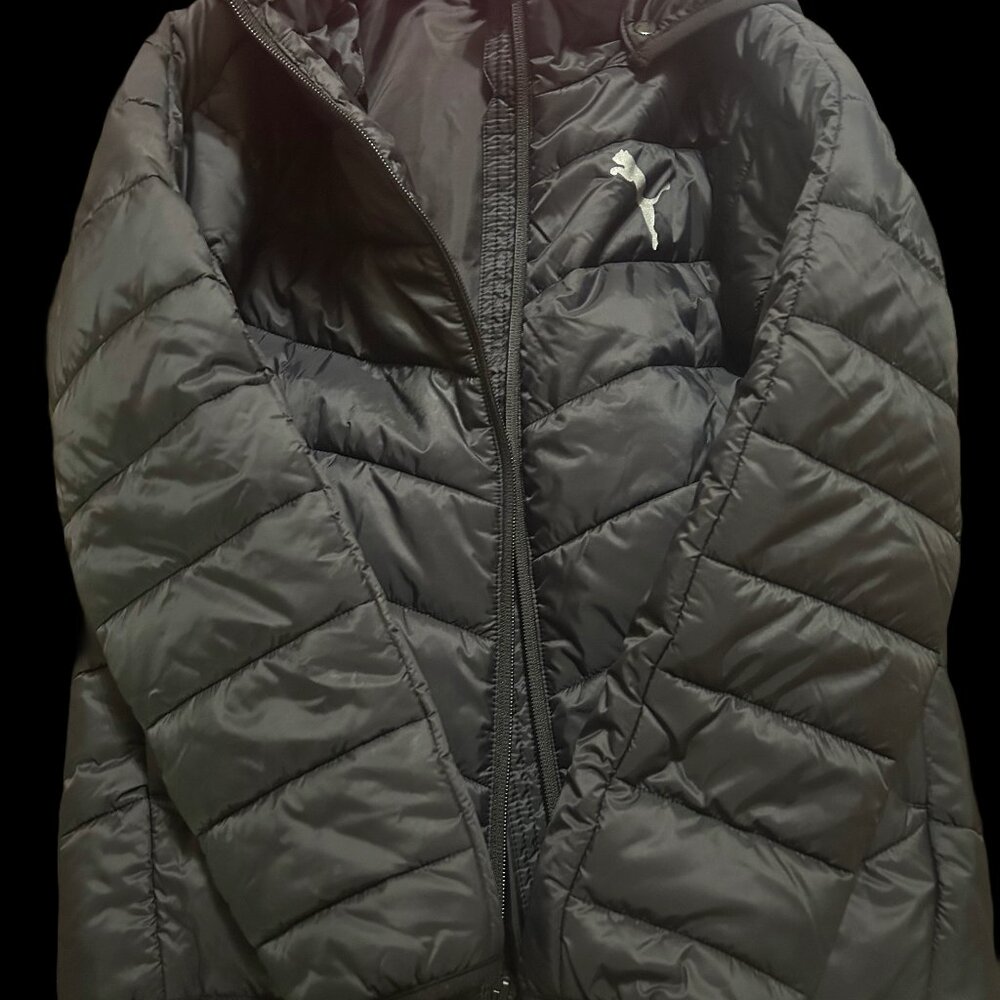 Kids Unisex Black Puma Jacket Size 7/8 years old